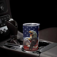 Personalized Eagle American Flag Tumbler Cup Custom Name Patriotic Gifts For Men