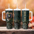 Personalized American Patriot Tumbler With Handle Custom Name Land Of The Free Because Of The Brave