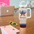 American Patriot Christian Tumbler With Handle God Bless America