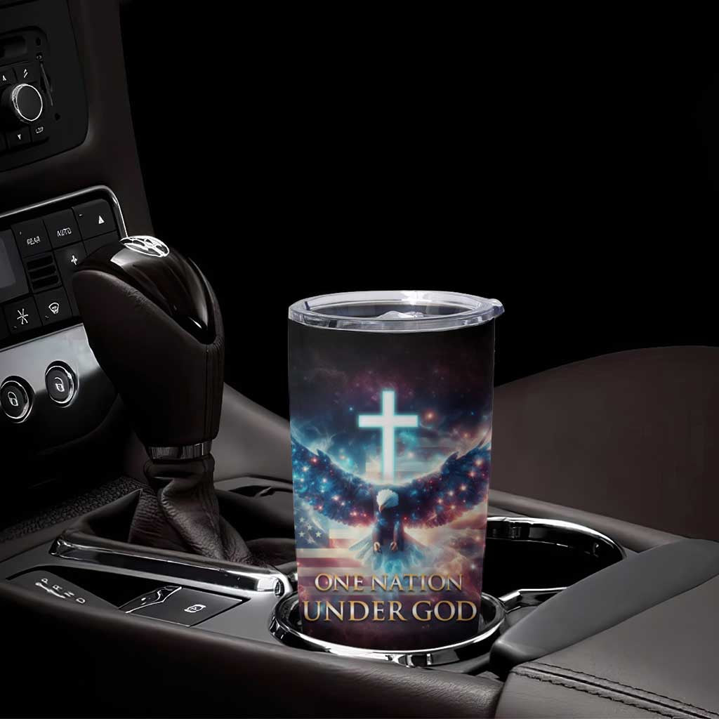 American Patriot Christian Tumbler Cup One Nation Under God