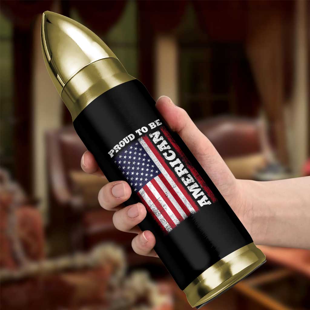 American Patriot Bullet Tumbler US Citizen Est 2025 Proud To Be American