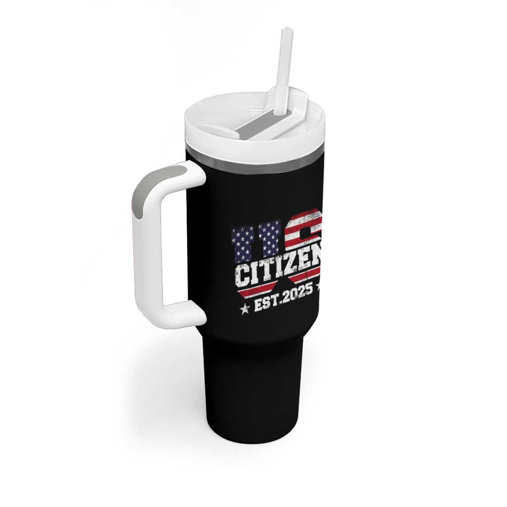 American Patriot Tumbler With Handle US Citizen Est 2025 Proud To Be American
