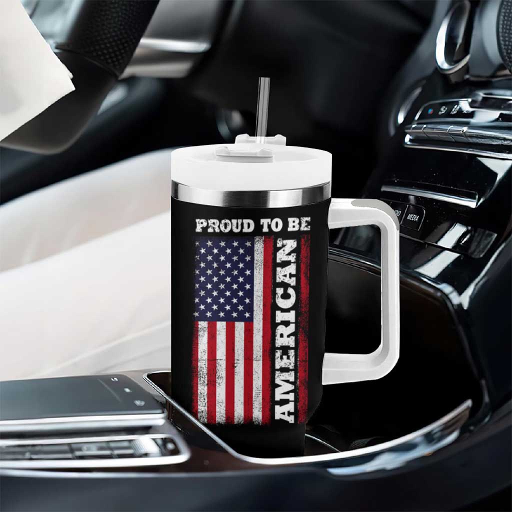 American Patriot Tumbler With Handle US Citizen Est 2025 Proud To Be American