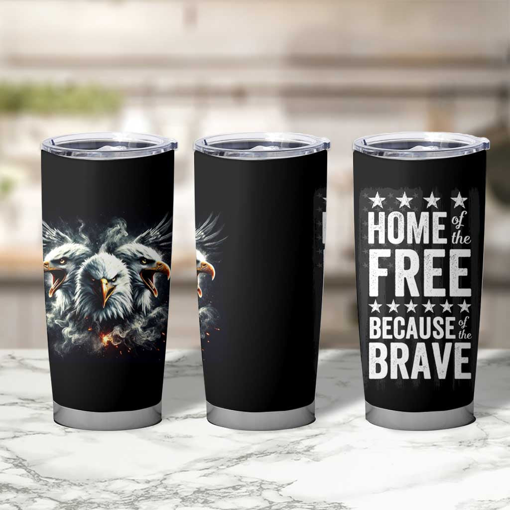 American Patriot Tumbler Cup Home Of The Free Because Of The Brave