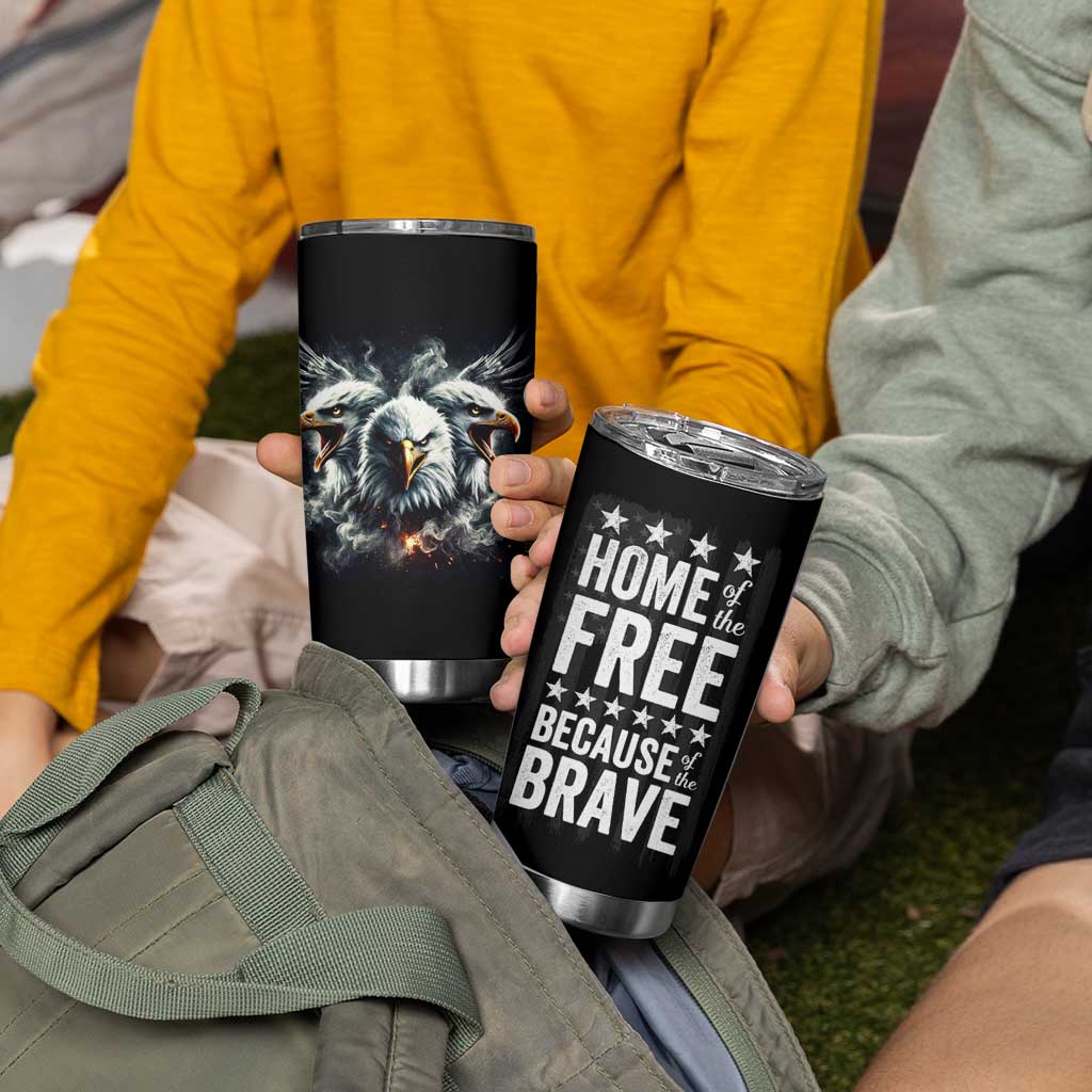 American Patriot Tumbler Cup Home Of The Free Because Of The Brave