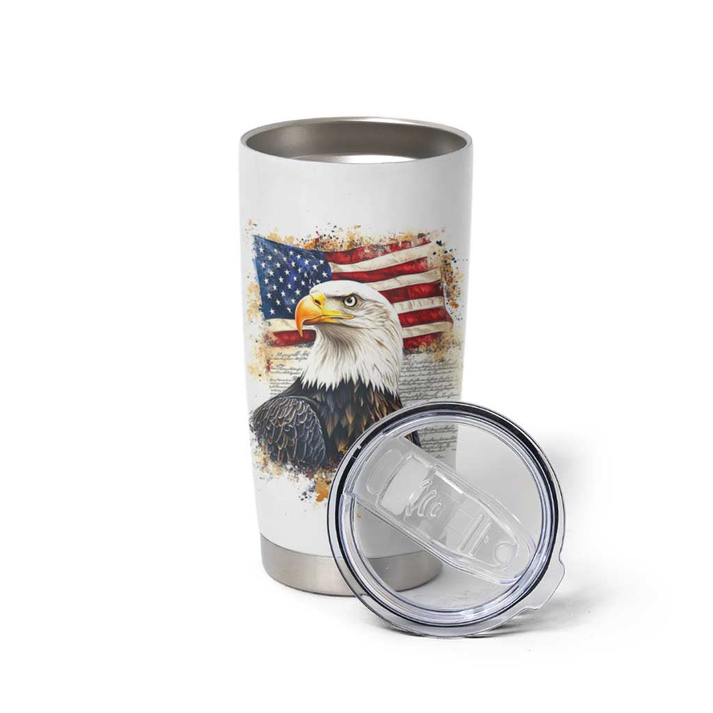 American Patriot Tumbler Cup Land Of The Free Because Of The Brave
