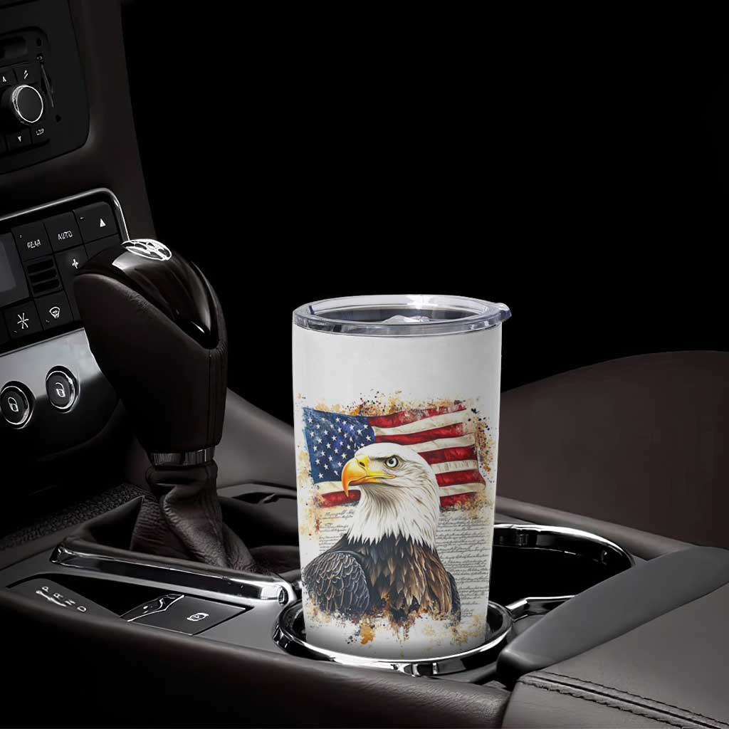 American Patriot Tumbler Cup Land Of The Free Because Of The Brave