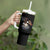 American Patriot Christian Tumbler With Handle Stand For the Flag Kneel For the Cross Eagle