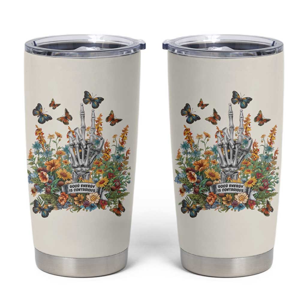 Good Energy Is Contagious Tumbler Cup - Wonder Print Shop