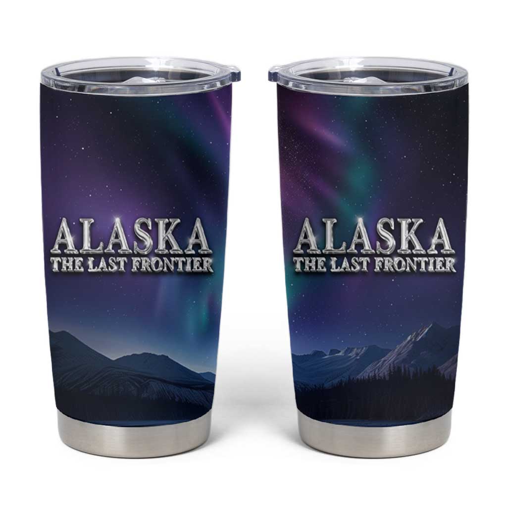 Alaska Aurora Tumbler Cup The Last Frontier Bear Home - Wonder Print Shop