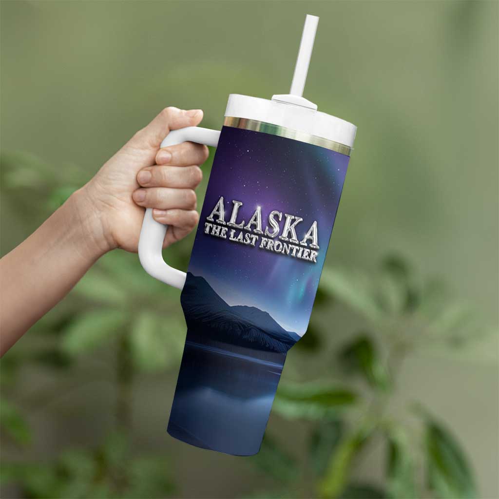 Alaska Aurora Tumbler With Handle The Last Frontier Bear Home - Wonder Print Shop