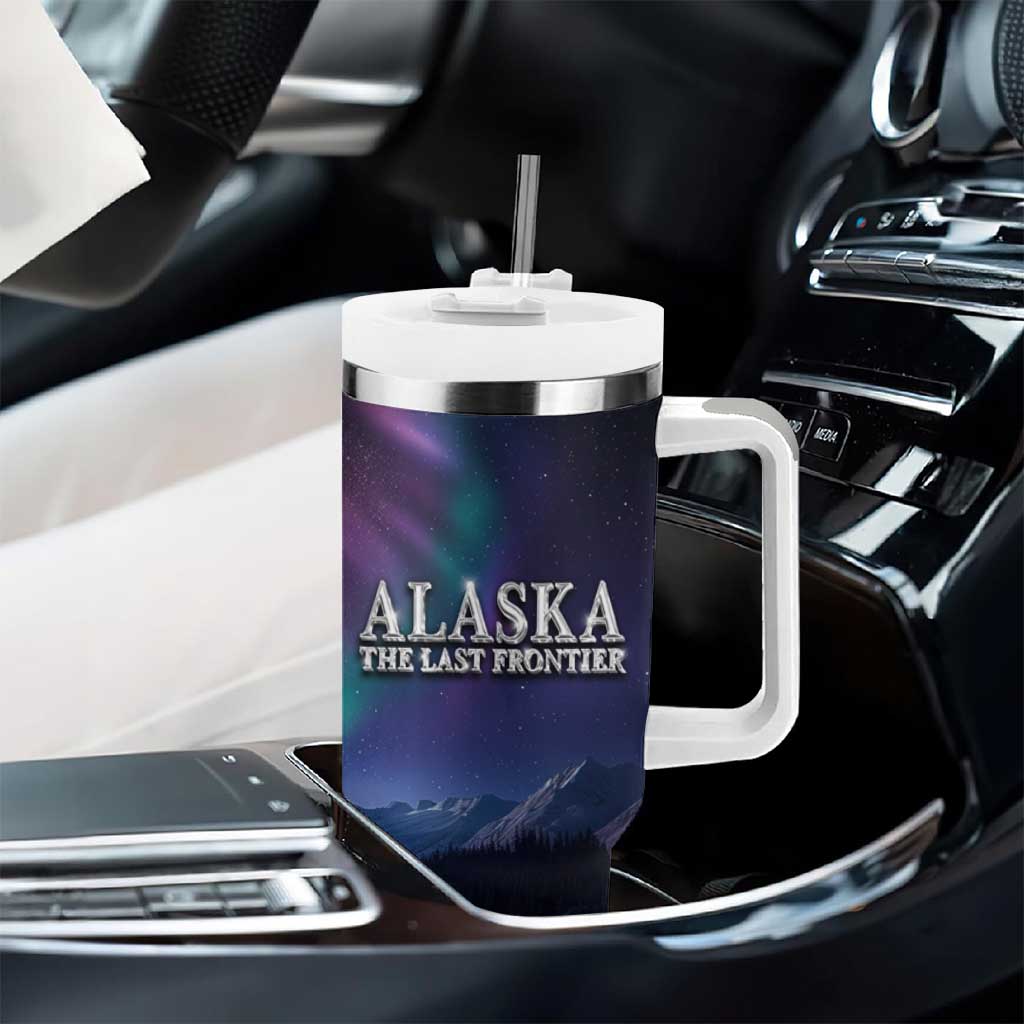 Alaska Aurora Tumbler With Handle The Last Frontier Bear Home - Wonder Print Shop