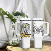 Funny I'm Trying But Tired Tumbler With Handle - Wonder Print Shop