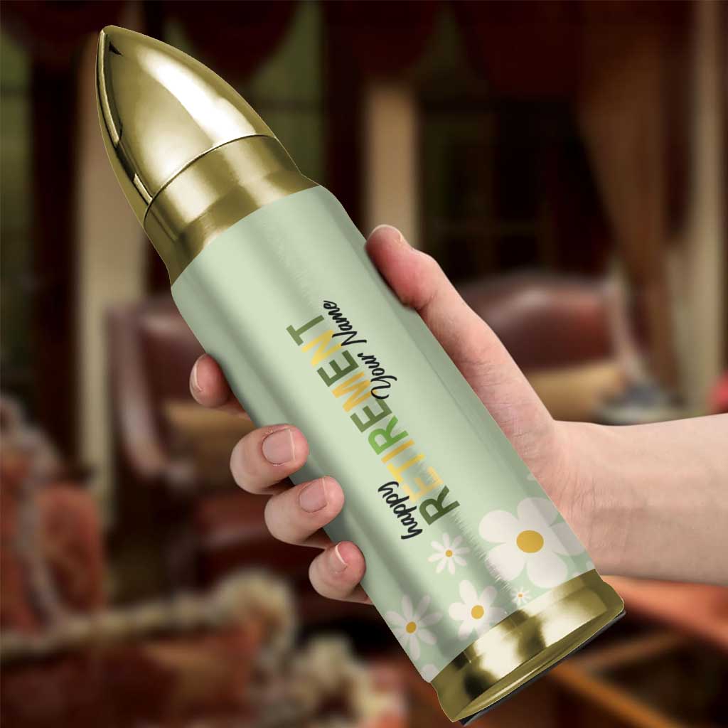 Personalized Retirement Gifts Bullet Tumbler Custom Name Retired 2025 Every Sip Tastes Like It's Not My Problem Anymore