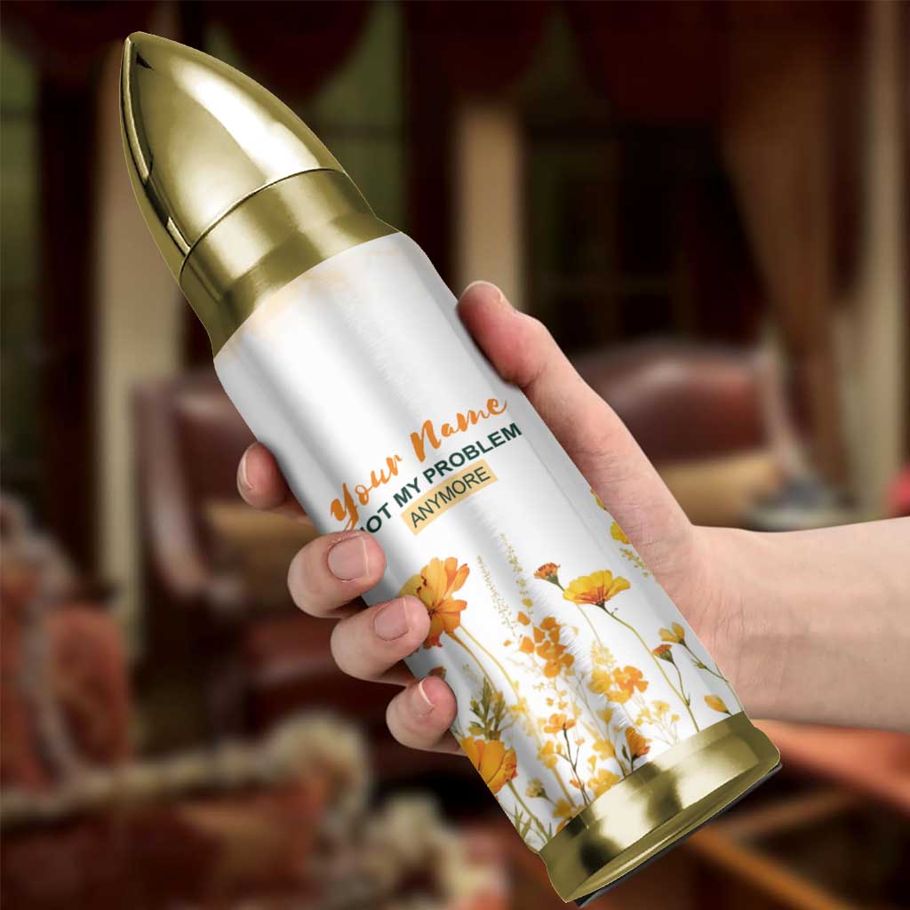 Personalized Retirement Gifts For Women Bullet Tumbler Custom Name Retired 2025 Not My Problem Anymore
