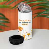Personalized Retirement Gifts For Women 4 in 1 Can Cooler Tumbler Custom Name Retired 2025 Not My Problem Anymore