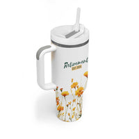 Personalized Retirement Gifts For Women Tumbler With Handle Custom Name Retired 2025 Not My Problem Anymore