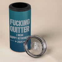 Personalized Retirement Gifts 4 in 1 Can Cooler Tumbler Custom Name Fucking Quitter Mean Happy Retirement 2025