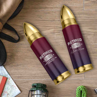 Personalized Retirement Gifts For Men Bullet Tumbler Custom Name Retired 2025 Not My Problem Anymore