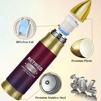 Personalized Retirement Gifts For Men Bullet Tumbler Custom Name Retired 2025 Not My Problem Anymore