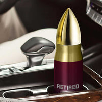 Personalized Retirement Gifts For Men Bullet Tumbler Custom Name Retired 2025 Not My Problem Anymore