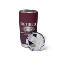 Personalized Retirement Gifts For Men Tumbler Cup Custom Name Retired 2025 Not My Problem Anymore