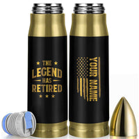 Personalized Retirement Gifts Bullet Tumbler Custom Name The Legend Has Retired