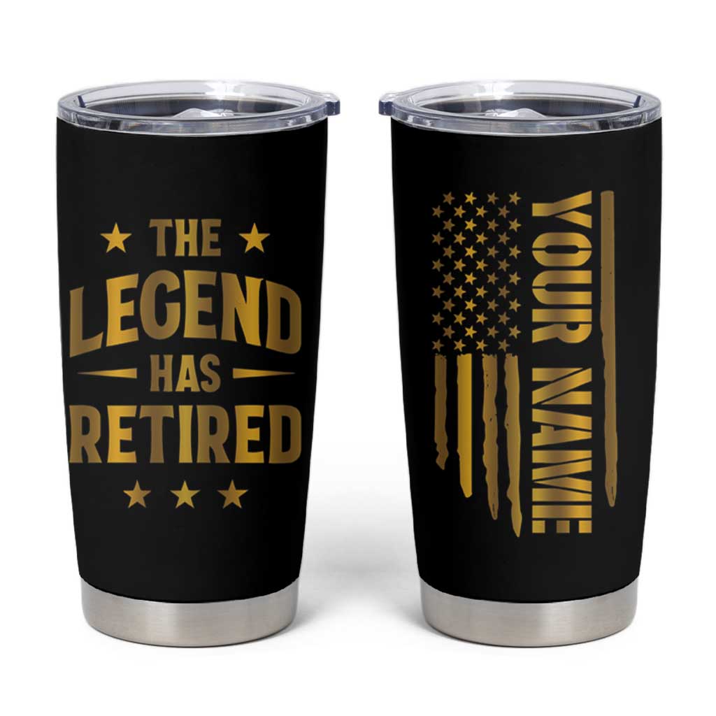 Personalized Retirement Gifts Tumbler Cup Custom Name The Legend Has Retired
