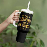 Personalized Retirement Gifts Tumbler With Handle Custom Name The Legend Has Retired