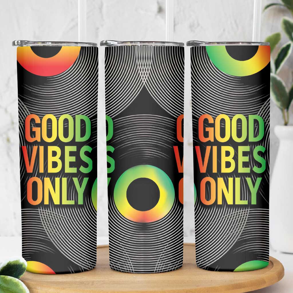 Jamaica Reggae Reggae Skinny Tumbler Good Vibe Only - Wonder Print Shop