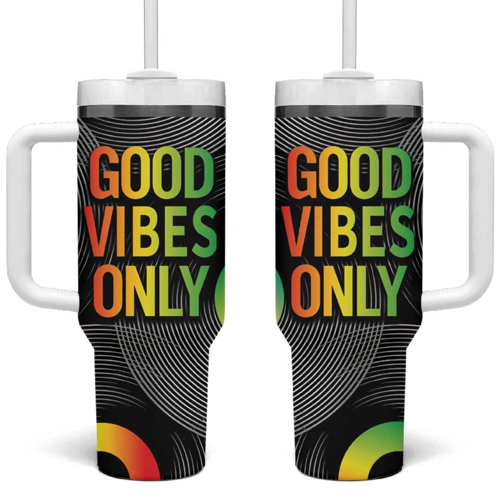 Jamaica Reggae Reggae Tumbler With Handle Good Vibe Only - Wonder Print Shop