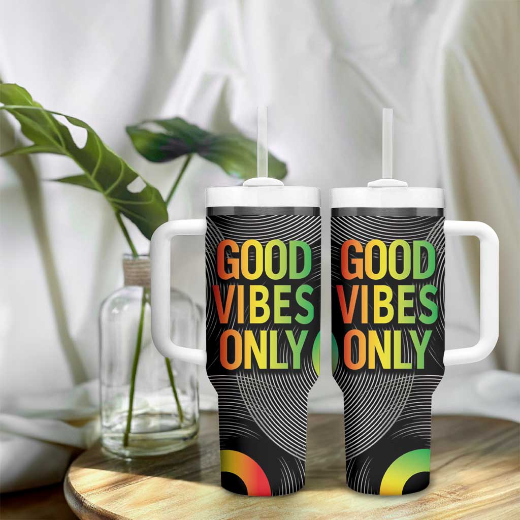 Jamaica Reggae Reggae Tumbler With Handle Good Vibe Only - Wonder Print Shop