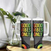 Jamaica Reggae Reggae Tumbler With Handle Good Vibe Only - Wonder Print Shop