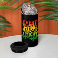 Jamaica Reggae 4 in 1 Can Cooler Tumbler Every Little Thing Gonna Be Alright Good Vibes - Wonder Print Shop