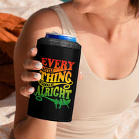 Jamaica Reggae 4 in 1 Can Cooler Tumbler Every Little Thing Gonna Be Alright Good Vibes - Wonder Print Shop