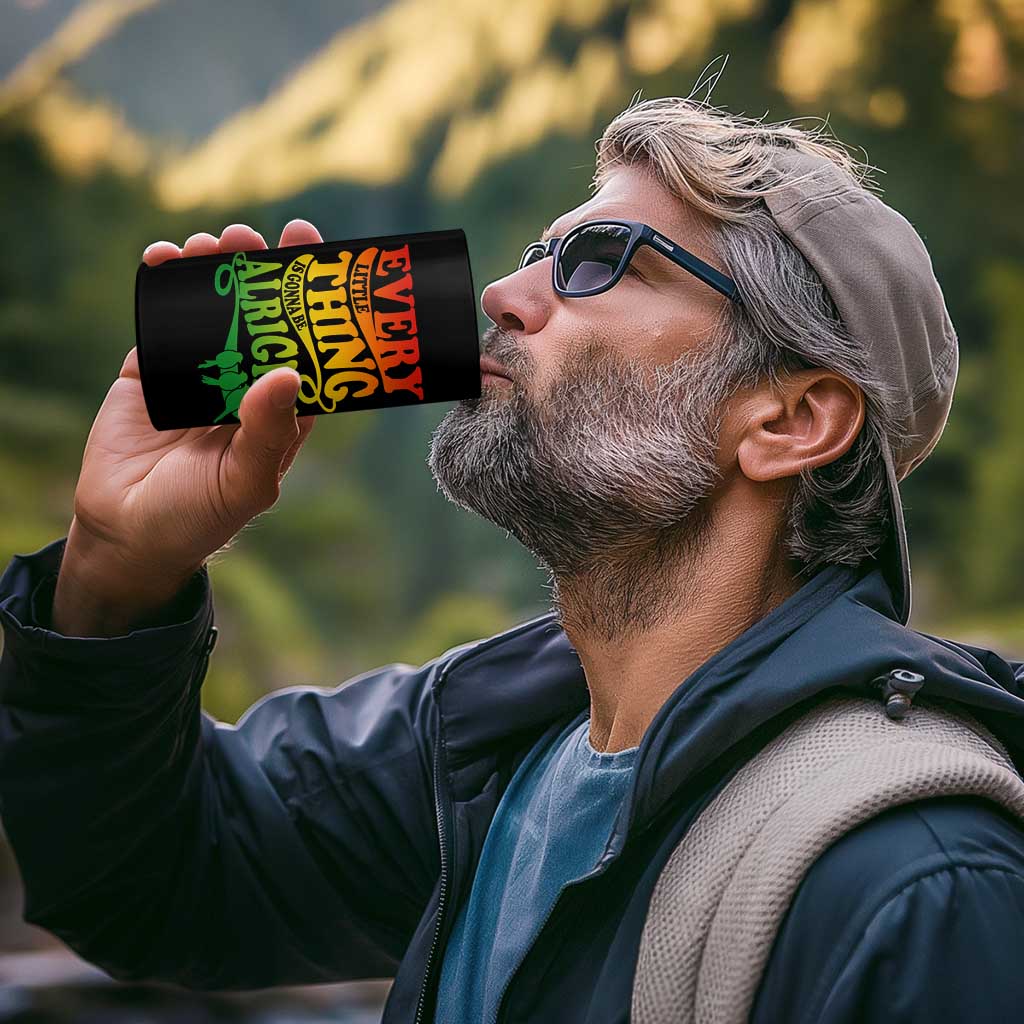 Jamaica Reggae 4 in 1 Can Cooler Tumbler Every Little Thing Gonna Be Alright Good Vibes - Wonder Print Shop