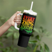 Jamaica Reggae Tumbler With Handle Every Little Thing Gonna Be Alright Good Vibes - Wonder Print Shop