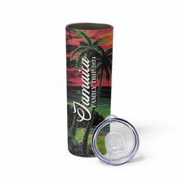 Jamaica Family Trip 2024 Souvenir Skinny Tumbler Jamaican Beach Vacation Lots Of Memories And Laughter - Wonder Print Shop