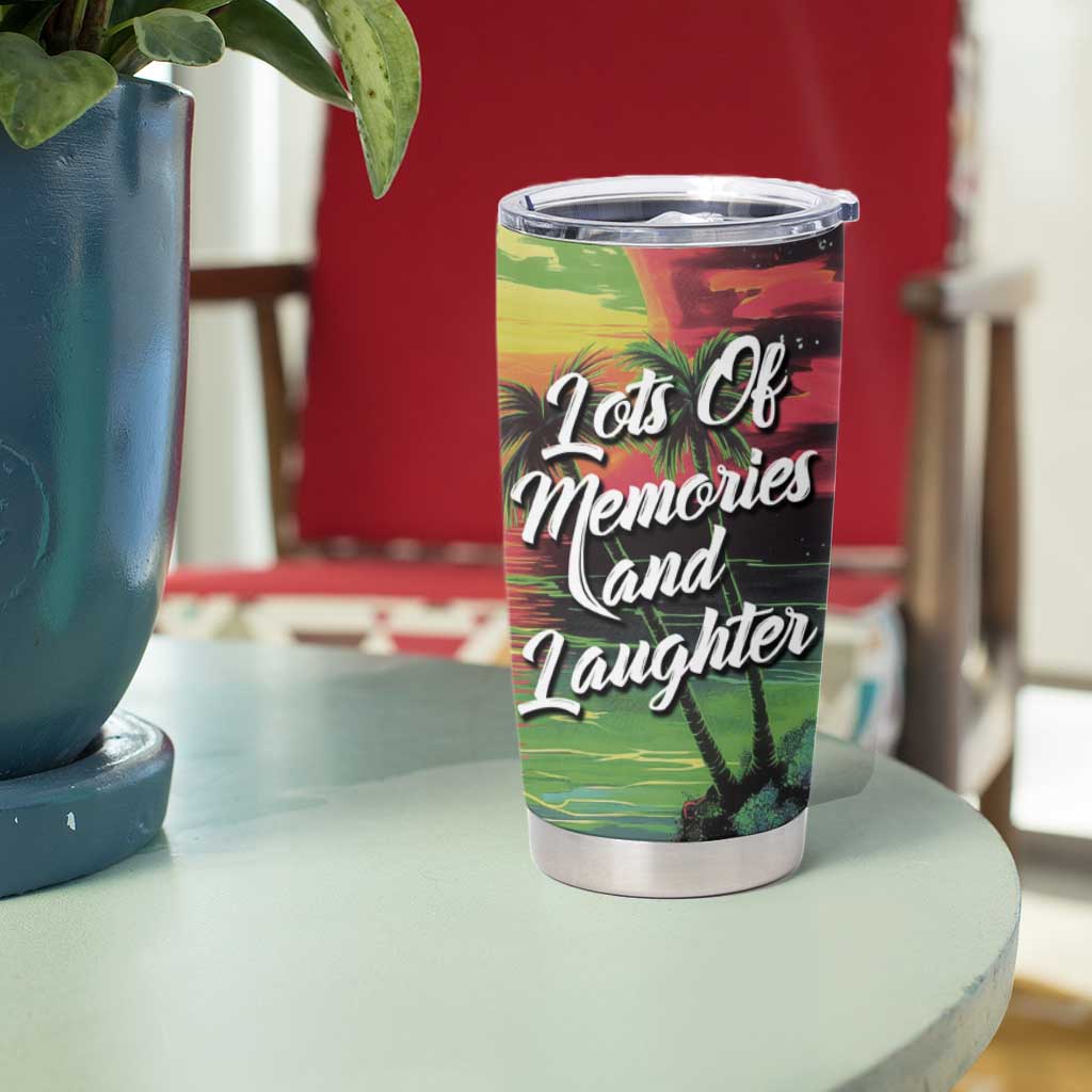 Jamaica Family Trip 2024 Souvenir Tumbler Cup Jamaican Beach Vacation Lots Of Memories And Laughter - Wonder Print Shop