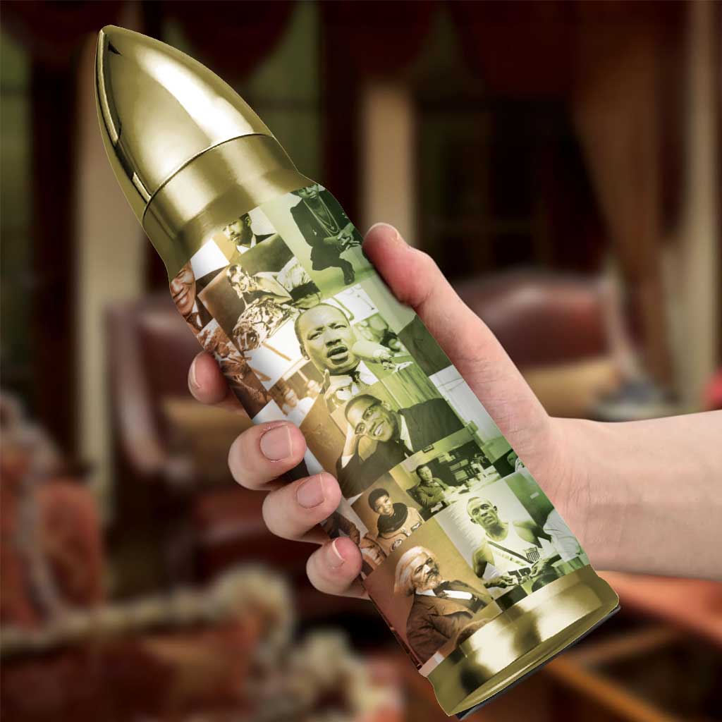 Black Pride Bullet Tumbler Black History 24/7/365 Melanin Civil Rights Leaders