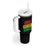 Black Pride Tumbler With Handle Black History 24/7/365 Melanin Civil Rights Leaders