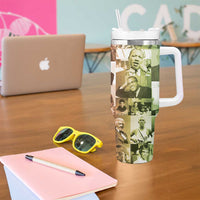 Black Pride Tumbler With Handle Black History 24/7/365 Melanin Civil Rights Leaders