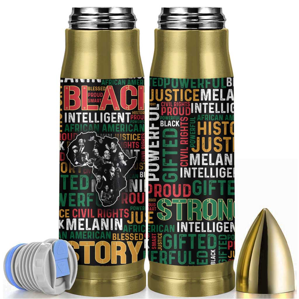 Black History Leaders Bullet Tumbler MLK Malcolm X Obama Nelson Civil Rights Leaders Melanin African Pride