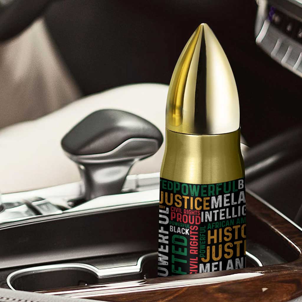 Black History Leaders Bullet Tumbler MLK Malcolm X Obama Nelson Civil Rights Leaders Melanin African Pride