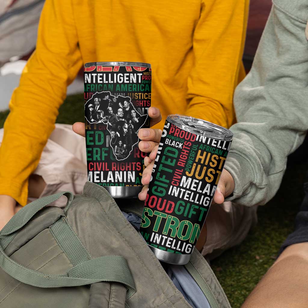 Black History Leaders Tumbler Cup MLK Malcolm X Obama Nelson Civil Rights Leaders Melanin African Pride