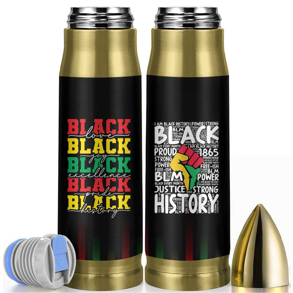Black Pride Bullet Tumbler Black Love Joy Excellence Pride BLM Black History