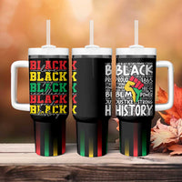 Black Pride Tumbler With Handle Black Love Joy Excellence Pride BLM Black History