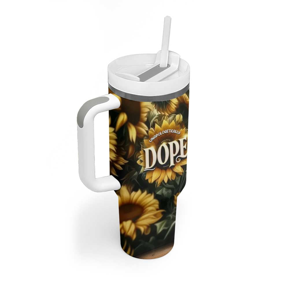 Black Women Tumbler With Handle Unapologetically Dope Pretty Melanin Pride