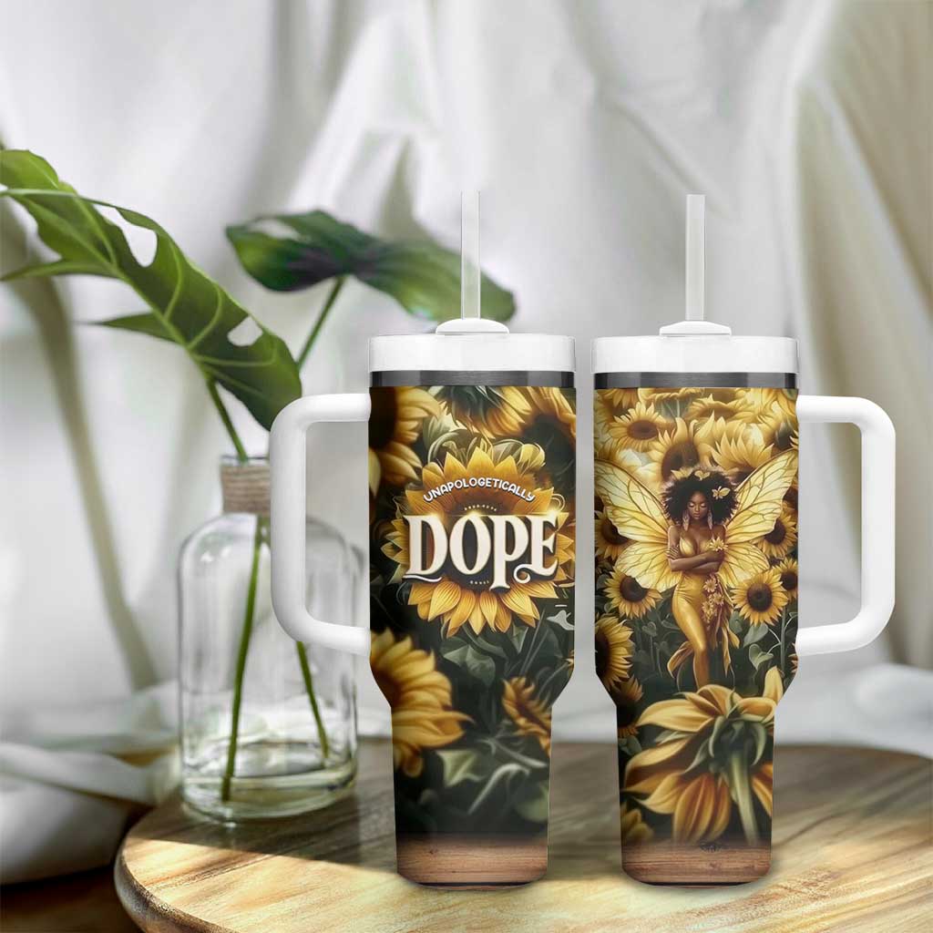 Black Women Tumbler With Handle Unapologetically Dope Pretty Melanin Pride