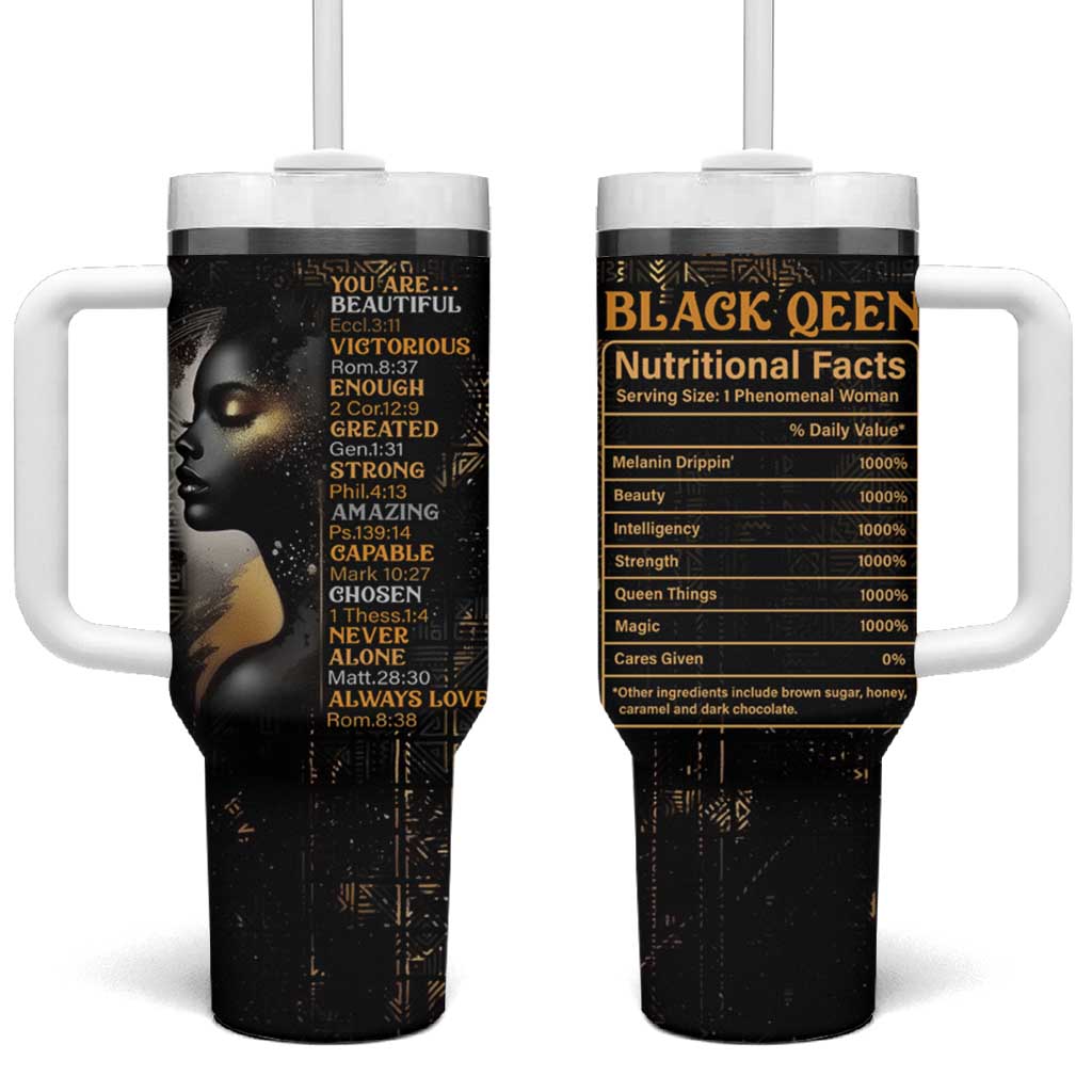 Black Women Inspire Tumbler With Handle African Queen Beautiful Victorious Enough Gift For Her